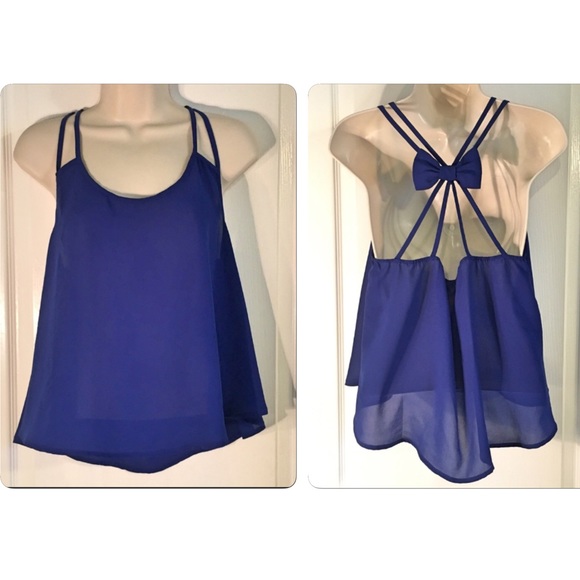 Anthropologie Tops - E (hanger) M Royal Blue Tank